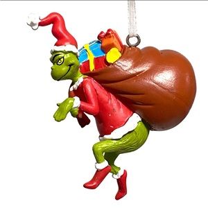 Hallmark Dr. Seuss The Grinch Sack Christmas Tree Ornament Stealing Presents
